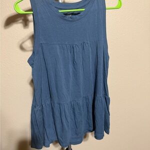 GAP Blue Sleeveless Tank Top